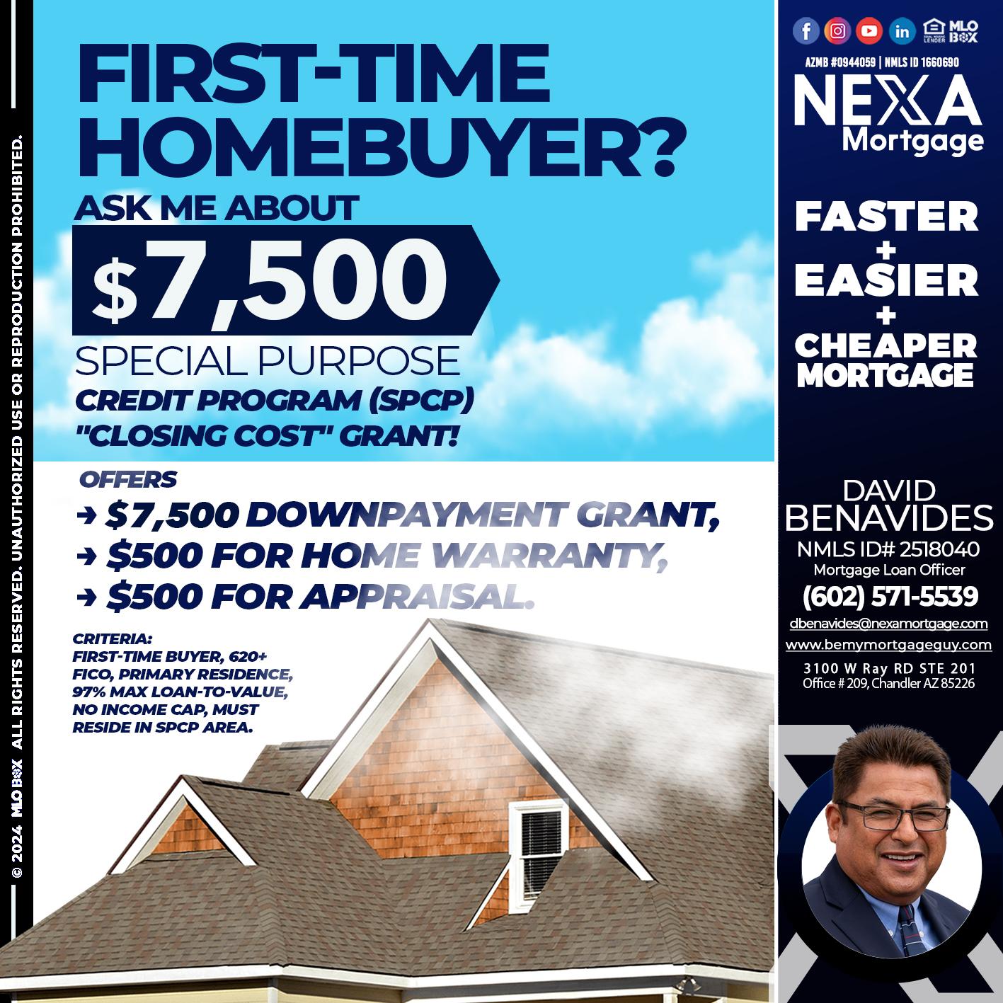 7500 - David Benavides -Mortgage Loan Officer