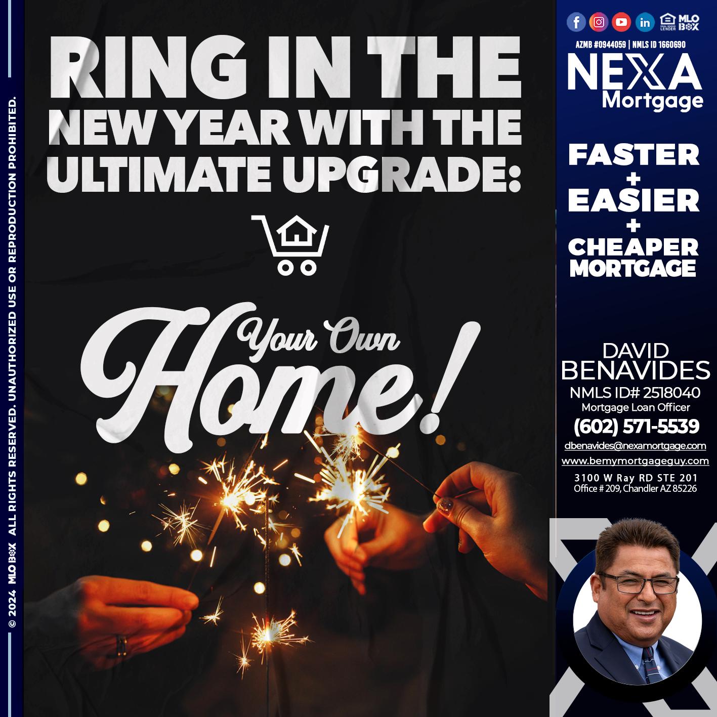 RING IN THE NEW - David Benavides -Mortgage Loan Officer